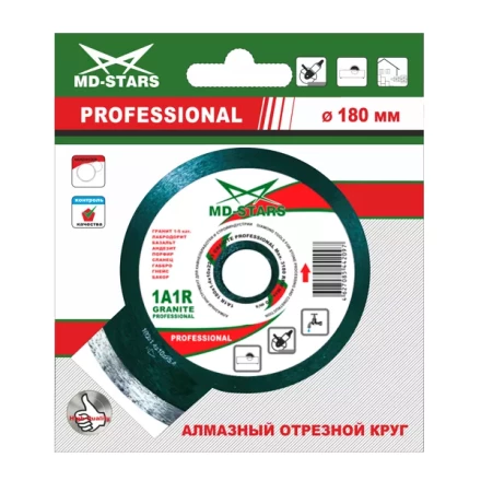 Диск алмазный GRANITE PROFESSIONAL MD-STARS 180*1,4*10*22,23 mm купить в Тобольске