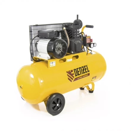 Компрессор масляный поршневой ременной  DENZEL PC 2/100-400 Х-PRO 58074 купить в Тобольске