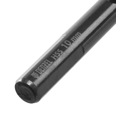 Сверло по металлу, 10 мм, HSS-Tin, Golden Tip, 8 шт. Denzel 717222 купить в Тобольске