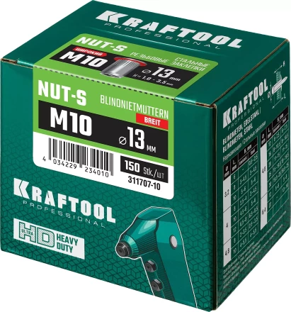 Заклепки резьбовые KRAFTOOL 311707-10 купить в Тобольске