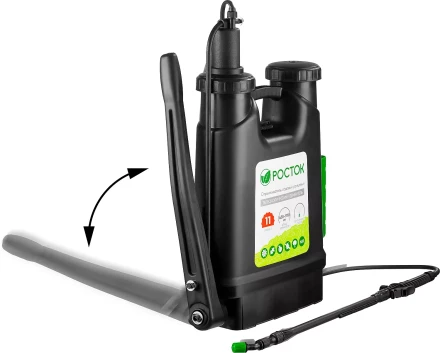 Опрыскиватель садовый РОСТОК, ранцевый, телескопический удлинитель, 11л 425219 купить в Тобольске