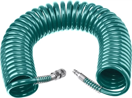 Воздушный спиральный шланг KRAFTOOL с фитингами рапид 8х12 мм 06590-15 купить в Тобольске