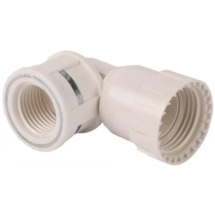 Переходник угловой 90° ЗУБР &quot;ШиреФит&quot; &quot;накидная гайка - внутренняя резьба&quot;, 20мм-1/2&quot; 51484-20-1/2 купить в Тобольске