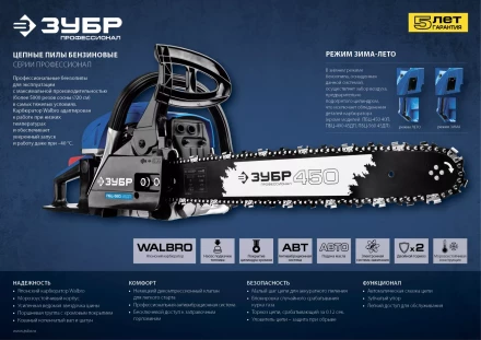 Бензиновая пила (бензопила) ПБЦ-560 45ДП серия ПРОФЕССИОНАЛ купить в Тобольске