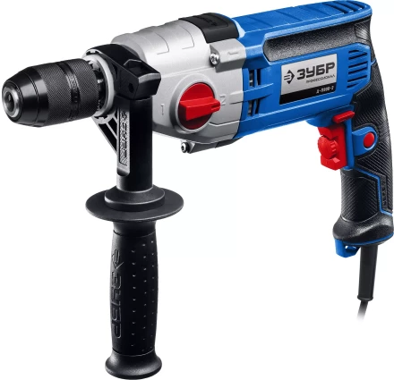 ЗУБР 900 Вт, 13 мм, безударная дрель, 2-скоростная, мет. корпус, Профессионал (Д-П900-2) купить в Тобольске