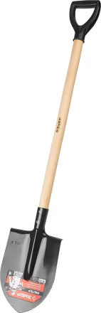 ЗУБР Мастер, 285 х 205 х 1200 мм, полотно 1.6 мм, закалено, дерев. черенок высш. сорт с рукояткой, тип ЛКО, штыковая лопата (39572) купить в Тобольске