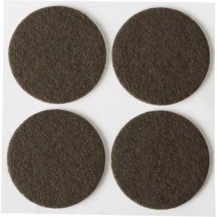 Накладки STAYER &quot;COMFORT&quot; на мебельные ножки, самоклеящиеся, фетровые, коричневые, круглые - диаметр 35 мм, 4 шт 40910-35 купить в Тобольске
