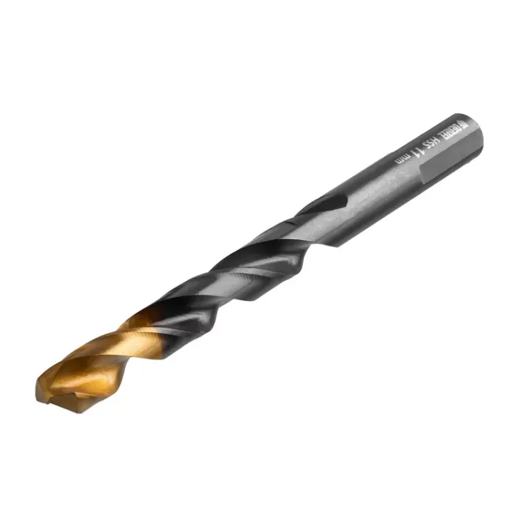 Сверло по металлу, 11 мм, HSS-Tin, Golden Tip, 6 шт. Denzel 717223 купить в Тобольске