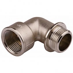 Уголок GENERAL FITTINGS с упором, никелированная латунь, г/ш, 3/4&quot; 51072-G/S-3/4