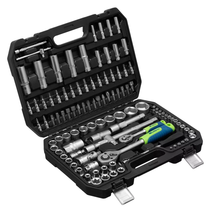 Набор инструментов Сибртех 13389, 1/2", 1/4", 108 предметов купить в Тобольске