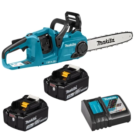 Пила цепная аккум. LXT Makita DUC353RF2, 14&quot;/35см, 3/8&quot;, (2xBL1830B, DC18RC) купить в Тобольске