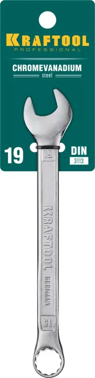 Ключи комбинированные KRAFTOOL, Cr-V, DIN 3113 27079-19 купить в Тобольске
