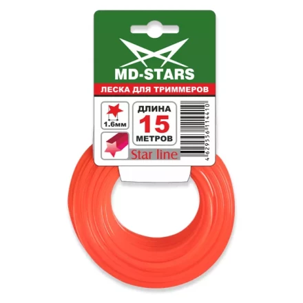 Леска для триммера STAR LINE (звездочка) 2,65MMX15M купить в Тобольске