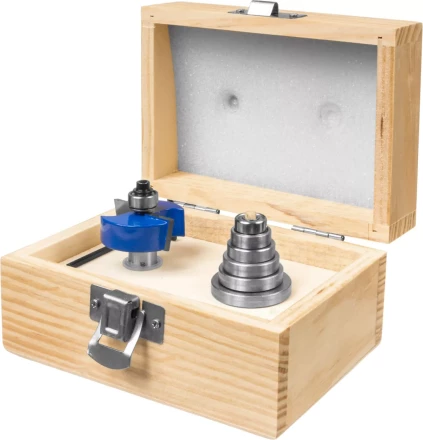 Фрезы четвертные фальцевые в наборе с подшипниками серия ПРОФЕССИОНАЛ купить в Тобольске