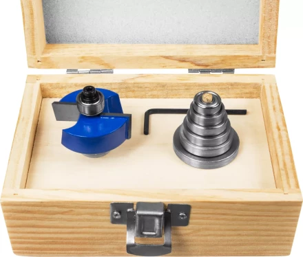 Фрезы четвертные фальцевые в наборе с подшипниками серия ПРОФЕССИОНАЛ купить в Тобольске