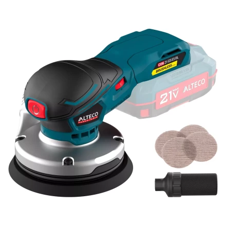 Бесщеточная аккумуляторная эксцентриковая шлифмашина ALTECO COS 21-125 ES BL Solo (без АКБ и ЗУ) 78002 купить в Тобольске