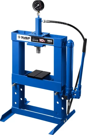 ЗУБР ПГН-10, 10 т, гидравлический пресс с гидронасосом и манометром, Профессионал (43072-10) купить в Тобольске