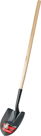 ЗУБР Мастер, 474 х 215 х 1500 мм, полотно 1.6 мм, закалено, дерев. черенок высш. сорт, тип ЛСГ, штыковая лопата (39575) купить в Тобольске