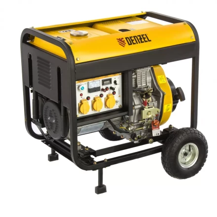 Генератор дизельный DENZEL DD6300Е электростартер 94657 купить в Тобольске