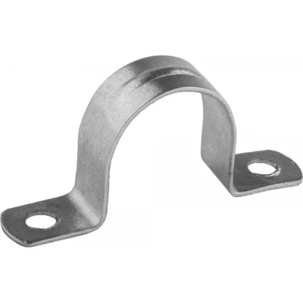 Скобы СВЕТОЗАР металлические D25мм, двухлапковые, для крепления металлорукава d=20мм, 50шт 60212-20-50 купить в Тобольске