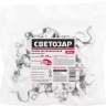 Скобы СВЕТОЗАР металлические D25мм, двухлапковые, для крепления металлорукава d=20мм, 50шт 60212-20-50 купить в Тобольске