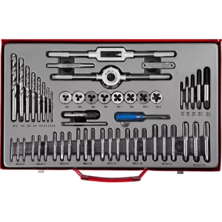 Набор метчиков и плашек ЗУБР &quot;МАСТЕР&quot;, сталь 9ХС, 52 предмета 28130-H52_z01 купить в Тобольске