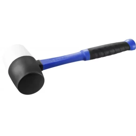 Киянка ЗУБР &quot;ПРОФЕССИОНАЛ&quot; резиновая черно-белая, с фиберглассовой ручкой, 900г 20532-900 купить в Тобольске