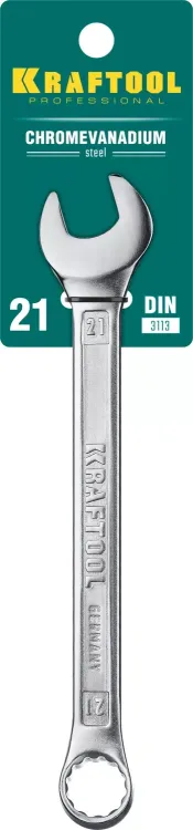 Ключи комбинированные KRAFTOOL, Cr-V, DIN 3113 27079-21 купить в Тобольске