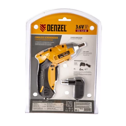 Аккумуляторная отвертка CDL-3,6-02 Denzel 26002 купить в Тобольске