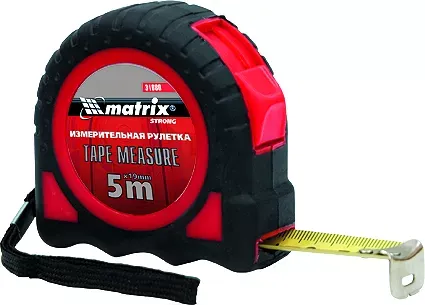 Рулетка Strong 3 м х 16 мм обрезиненный корпус  MATRIX 31078 купить в Тобольске