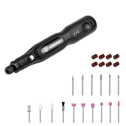 Гравер аккумуляторный DEKO DKRT3.6-Li SET, 063-1400 купить в Тобольске