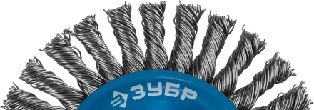 ЗУБР &quot;ПРОФЕССИОНАЛ&quot;. Щетка дисковая для УШМ, плетеные пучки стальной проволоки 0,5мм, 100ммхМ14 35192-100_z02 купить в Тобольске