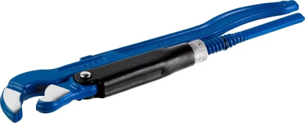 Ключ трубный рычажный ЗУБР &quot;ПРОФЕССИОНАЛ&quot;, тип &quot;S&quot;, изогнутые губки для труднодоступ мест, цельнокованный, Сr-V, № 0, 1/2&quot; 27336-0_z01 купить в Тобольске