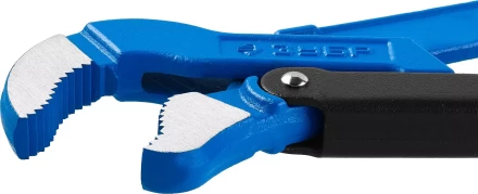 Ключ трубный рычажный ЗУБР &quot;ПРОФЕССИОНАЛ&quot;, тип &quot;S&quot;, изогнутые губки для труднодоступ мест, цельнокованный, Сr-V, № 0, 1/2&quot; 27336-0_z01 купить в Тобольске