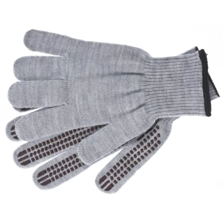 Перчатки трикотажные акрил ПВХгель Протектор серая туча оверлок Сибртех Россия 68662 купить в Тобольске