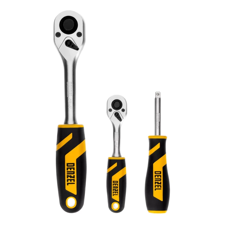 Набор инструментов Denzel 15813, 1/2", 1/4", CrV, S2, пластиковый кейс, 94 предмета купить в Тобольске