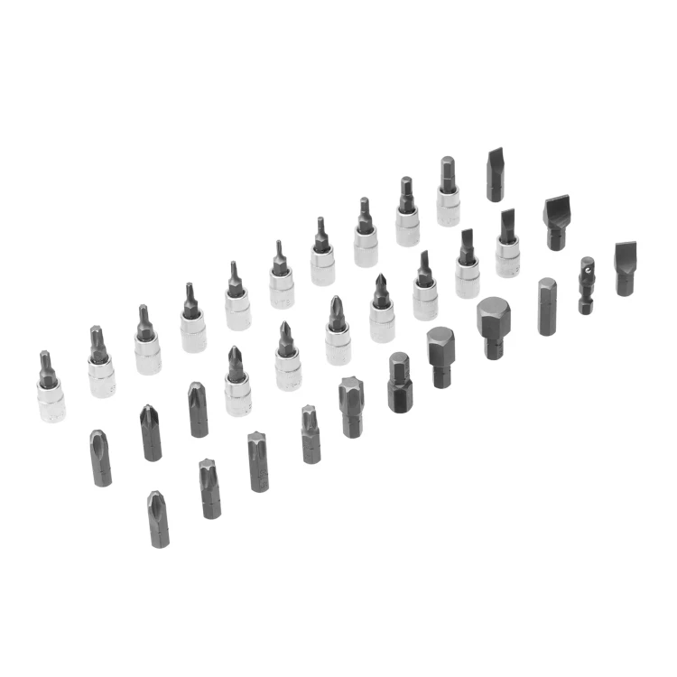 Набор инструментов Denzel 15813, 1/2", 1/4", CrV, S2, пластиковый кейс, 94 предмета купить в Тобольске