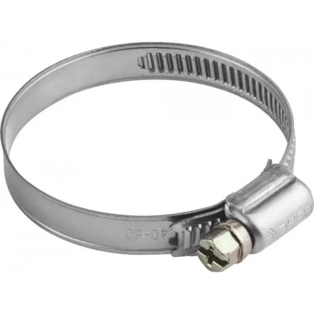 Хомуты ЗУБР &quot;ЭКСПЕРТ&quot;, нерж. сталь, накатная лента 9 мм, 40-60 мм, 5 шт 3787-40-60 купить в Тобольске