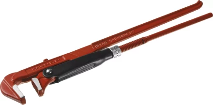 Ключ трубный ЗУБР &quot;МАСТЕР&quot; рычажный, прямые губки, цельнокованный, № 2, 1.5&quot; 27314-2 купить в Тобольске