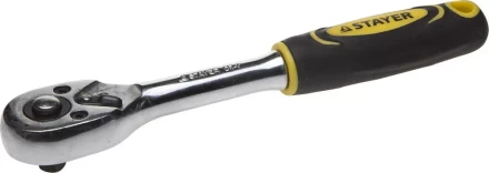 Трещотка для торцовых головок STAYER &quot;PROFI&quot;, Сr-V сталь, 45 зубцов, 1/4&quot; 27786-1/4 купить в Тобольске