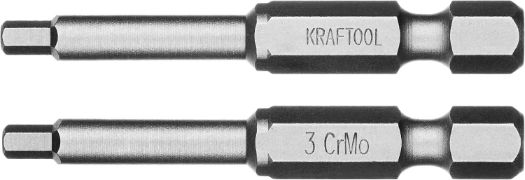 Биты KRAFTOOL X-Drive HEX Оберон 26127-3-50-2 купить в Тобольске