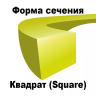 Леска для триммера SQUARE (квадрат) 2,4ММХ15М купить в Тобольске