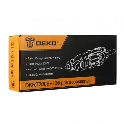 Гравер электрический DEKO DKRT200E DEKO 126 tools, 063-1415 купить в Тобольске