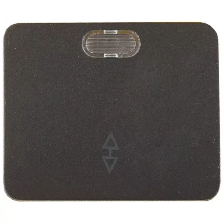 Выключатель СВЕТОЗАР &quot;ГАММА&quot; проходной, с подсветкой, одноклавишный, без вставки и рамки, цвет темно-серый металлик, 10A SV-54138-DM купить в Тобольске