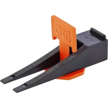 Система выравнивания плитки СВП. Комплект - зажим - клин 40/40 штук (пакет ПЭНД) СИБРТЕХ 88060 купить в Тобольске