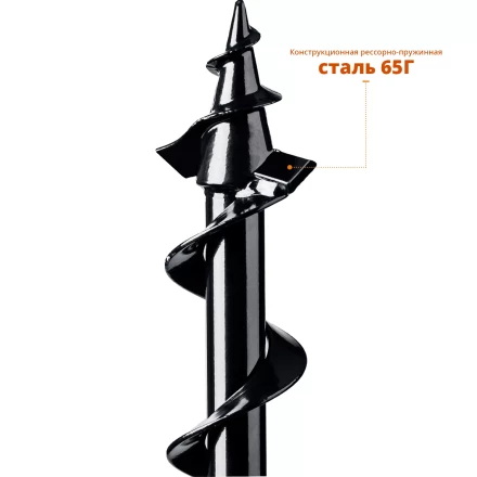 ЗУБР d 60 мм, грунт, шнек для мотобуров (7051-6) купить в Тобольске
