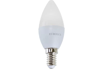 Лампа светодиодная EUROLUX LL-E-C37-6W-230-2,7K-E14 76/2/2 купить в Тобольске