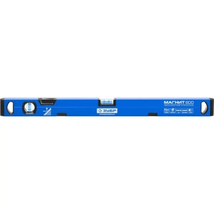 Уровень ЗУБР &quot;ПРОФЕССИОНАЛ&quot; &quot;МАГНИТ&quot; с перископом, фрезерован поверхность, 2 цельные противоудар ампулы, магнитный, 600мм 34589-060 купить в Тобольске