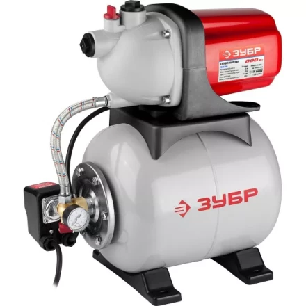 Станция насосная ЗУБР, пропускная способность 55л/мин, 800Вт ЗНАС-800 купить в Тобольске