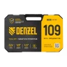 Набор инструментов Denzel 15814, 1/2", 1/4", CrV, S2, пластиковый кейс, 109 предметов купить в Тобольске
